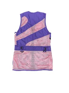 Ladies contour vest purple pink back (Custom)